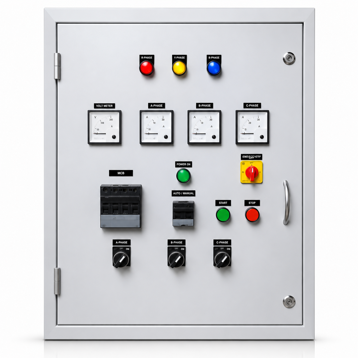 12 TPD Pyrolysis PLC Plant Combined Control Panel